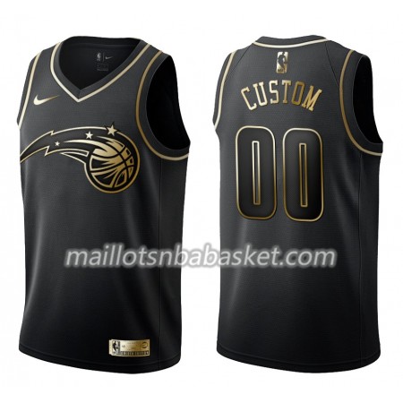Maillot Homme Orlando Magic Personnalisable Nike Noir Gold Edition Swingman